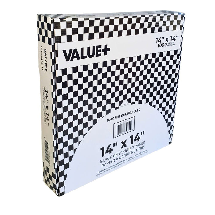 Value+ - Checkered Sheets - Black - 14