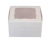 VSO - EB - 7 x 7 x 4 - 4 Cupcake Box with Window - White - 5281A