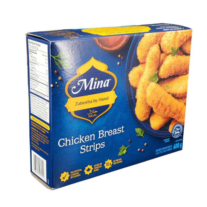 Frozen - Mina - Breaded Chicken Strips - Halal