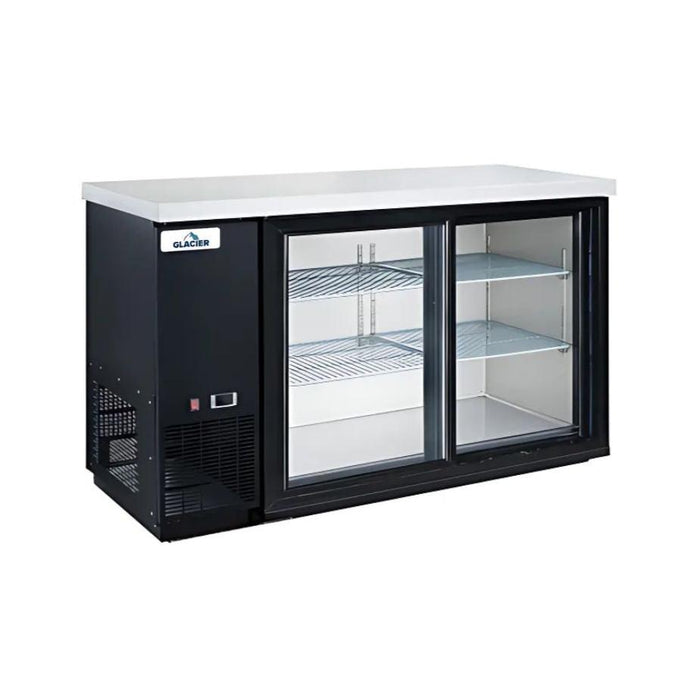 Glacier - Back Bar Cooler Glass Sliding 2 Door 61*24*35 -GBB-61GSD