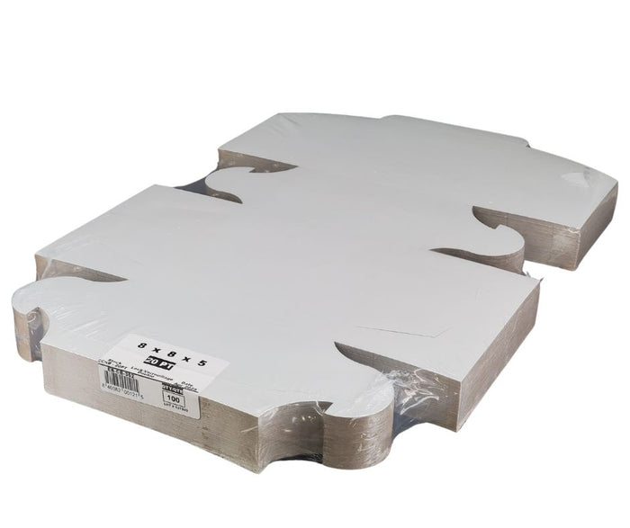 EB - White Cake Boxes - 8x8x5