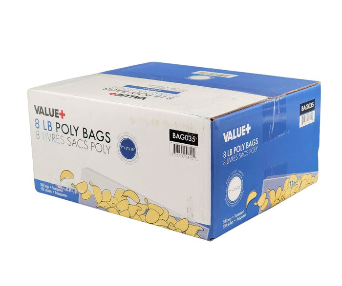 Value+ - Poly Bags - 8 lb