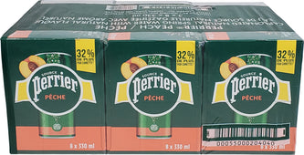 Perrier - Water - Peach - Slim Cans