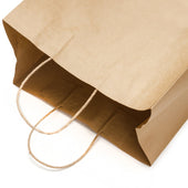 Eco Craze - Kraft Paper Handle Bag - 13x7x17
