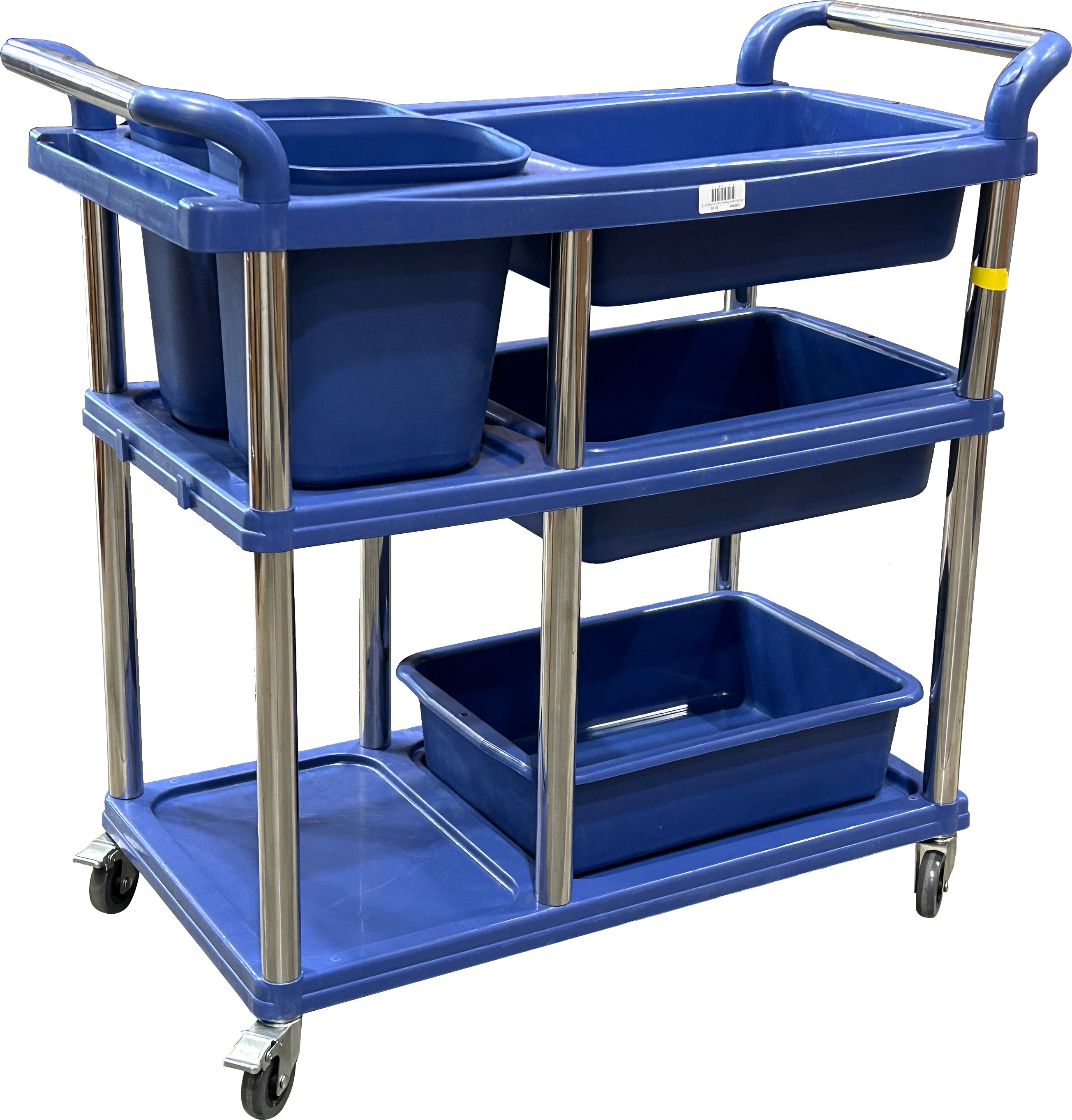 Spartano - Restaurant Cart (80*45*92.5 cm) w/ 3 Trays + 2 Buckets - 48