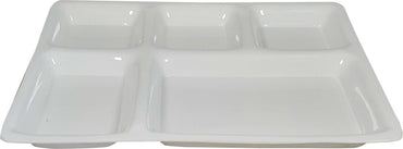Acrylic Tray / Thali - 5 Compartment