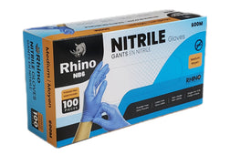 Vanguard/Rhino - NB6 - Blue Nitrile Gloves - Medium - 600M