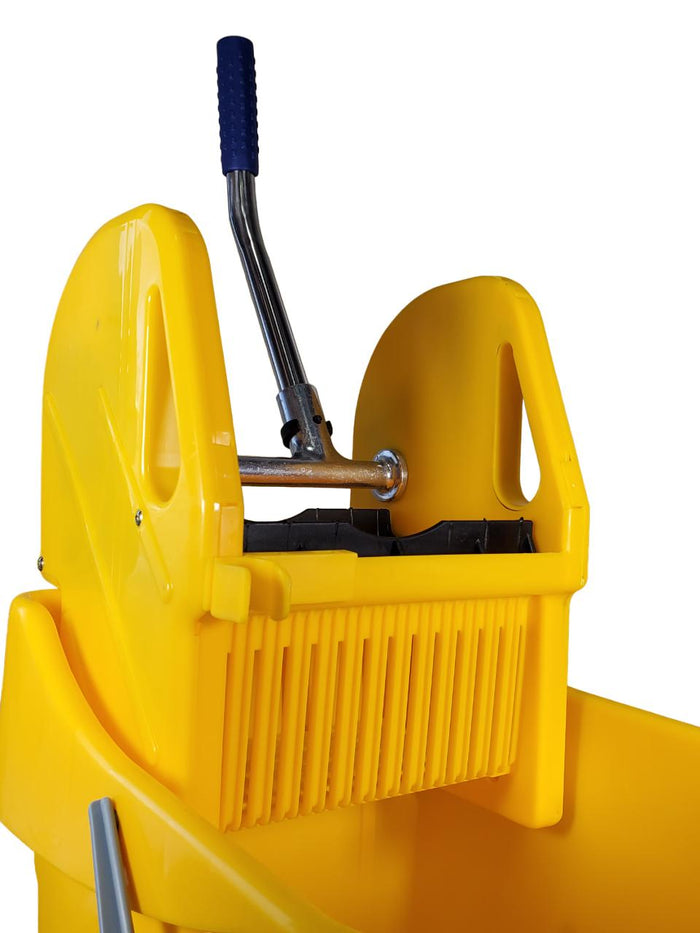Spartano - HEAVY - 28L Mop Bucket W/ Down Press Wringer - Yellow -