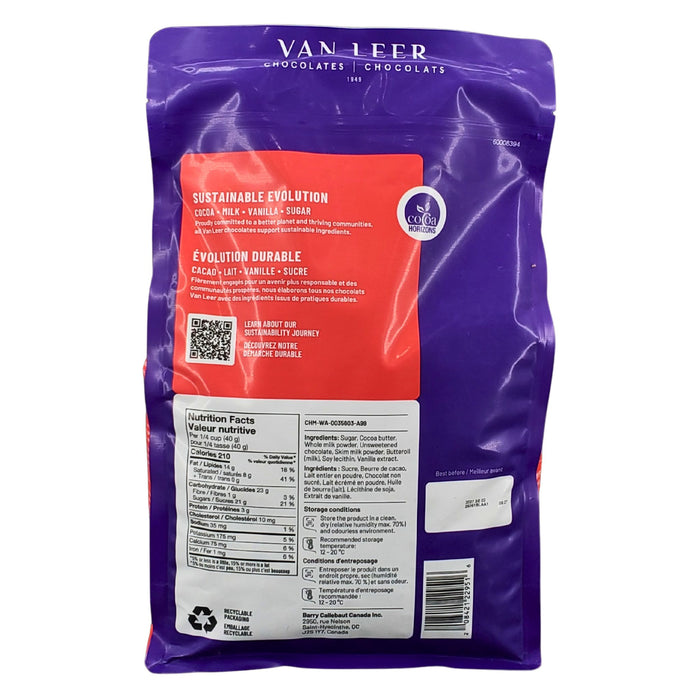 Van Leer - Milk Kenosha Chocolate - 2.5kg