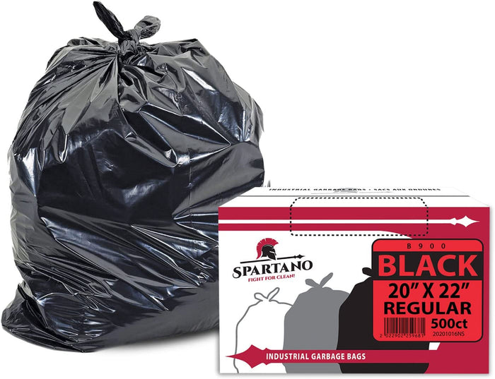 Spartano - Garbage Bags - Regular - Black - 20x22