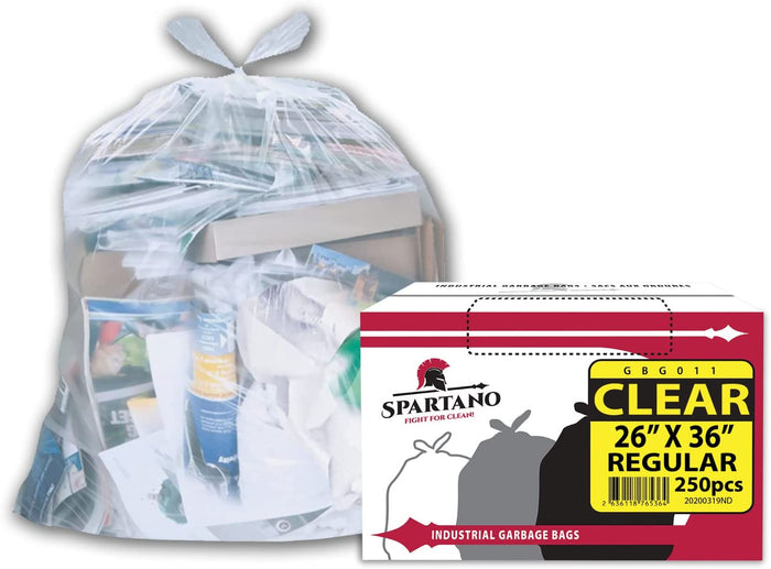 Spartano - Garbage Bags - Regular - Clear - 26