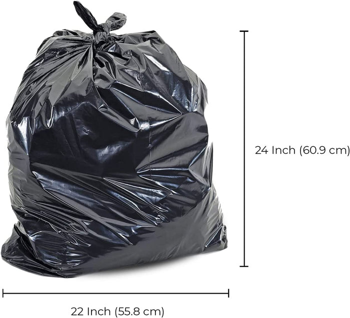 Case of 500 General Purpose 10 Gallon Black Trash Bags