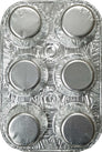CLR - HFA - 6 Compartment Muffin Container - 355-33-200
