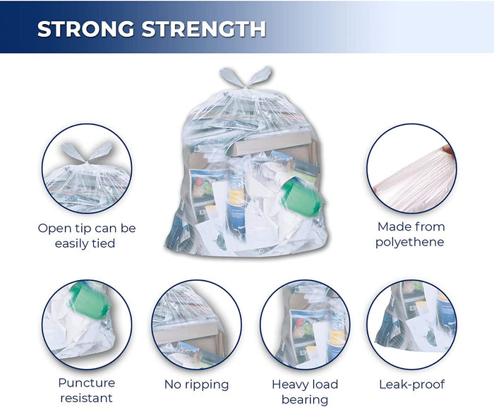 Spartano - Garbage Bags - Strong - Clear - 42