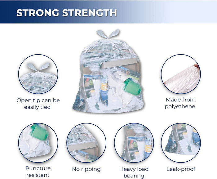 Spartano - Garbage Bags - Strong - Clear - 26