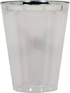 7oz Round Cup - Clear/Silver