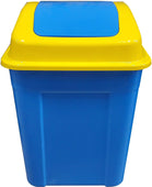 80 L Waste Bin w/Swing Lid - Blue