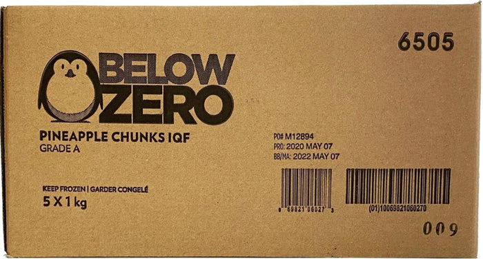 Below Zero - IQF Pineapples Chunks - 6505