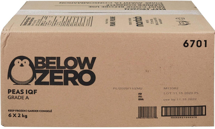 XC - Below Zero - IQF Green Peas - 6701
