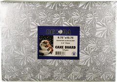 Enjay - Cake Board - Silver - 9.75x13.75x1/4