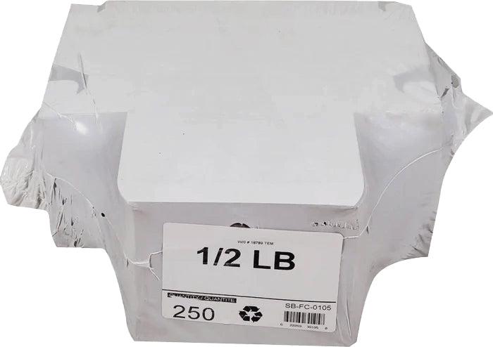 EB - White Cake Boxes - ½ lb - 5½x2.75x1.75
