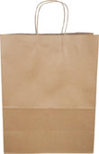 Prime Bags - Self Adhesive Paper Bags with Twisted Handles - 13x7x17