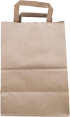 Eco Craze - Kraft Paper Flat Handle Bag - 8x5x11