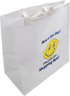 Eco Craze - Thank You - White Paper Handle Bags - 13x7x13