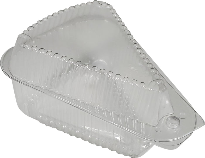 Pie Slice Container - Medium - Clear Hinged - 03210