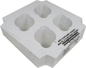 VSO - EB - 7 x 7 x 4 - 4 Cupcake Box with Window - White - 5281A