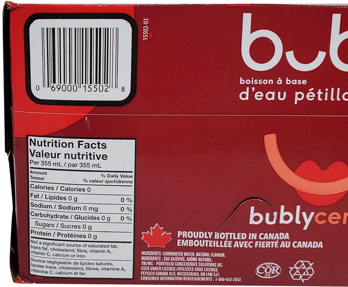 Bubly - Cherry - Cans