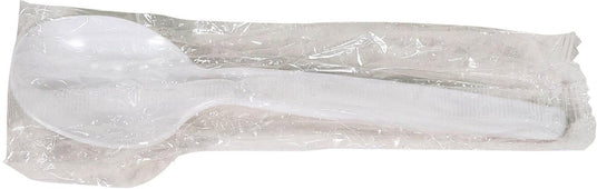 CLR - Dispose - Soup Spoon - Ind. Wrapped - Heavy - White