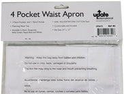 CLR - 4 Pocket Waist Apron White