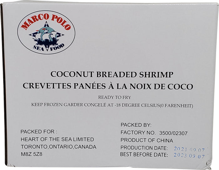 Marco Polo - 16/20 Coconut Breaded Butterly Shrimp