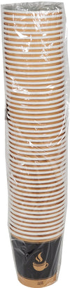 Morning Dew Gobelets chauds en carton de 10 oz - Impression Ébène - AP10C