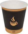 Morning Dew Hot Paper Cups - Ebony Print, 10 oz