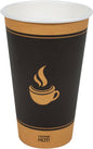 Morning Dew - 16oz Hot Paper Cup - Double Wall - White - D-H16W
