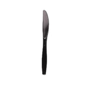 CLR - Amber - P1002B - Black Plastic Knives - Pure - Bulk