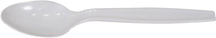 Value+ - Heavy - Plastic Tea Spoons - White - Ind. Wrapped - WP2003