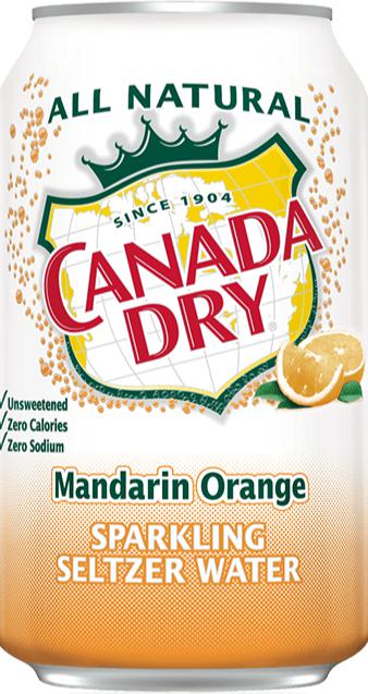 Canada Dry - Club Soda - Orange/Mandarin - Cans