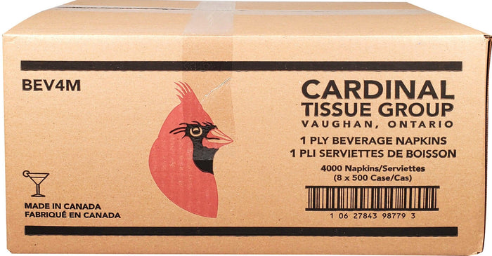 XC - Cardinal Tissue/Rite Tissue - Napkins - 1 Ply - Bev/Cocktail - BEV4M