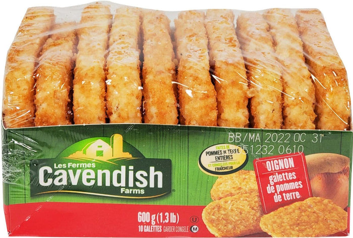 Cavendish - Hash Browns - Potato Patties - Onion Flavour