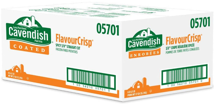 Cavendish - Spicy- French Fries - 3/8 - 05701