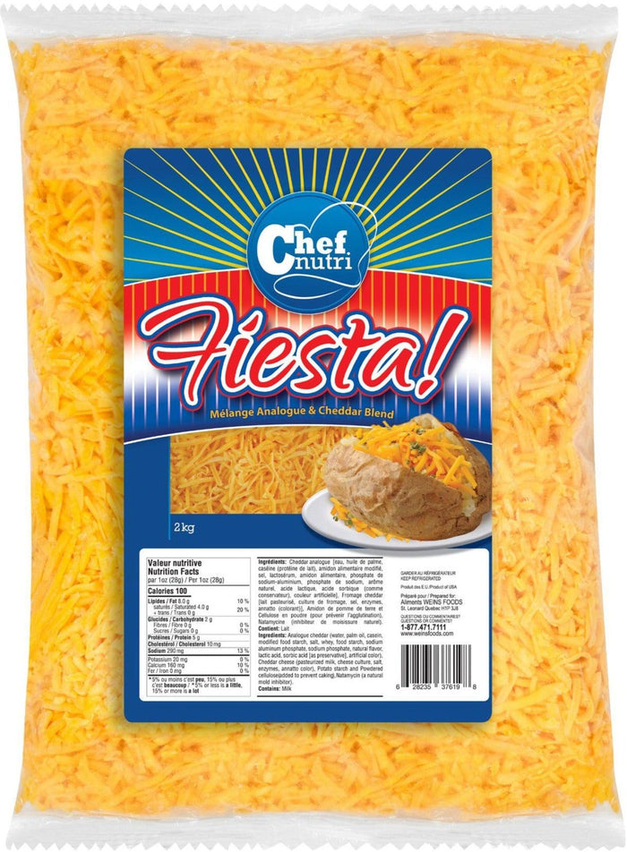 Chef Nutri - Cheese - Fiesta - Cheddar Style - Shredded - 80619