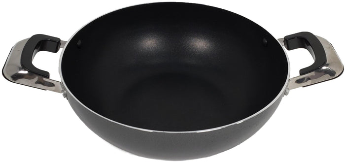 Non Stick Wok w/G. Lid 24cm - 3mm S/Handle
