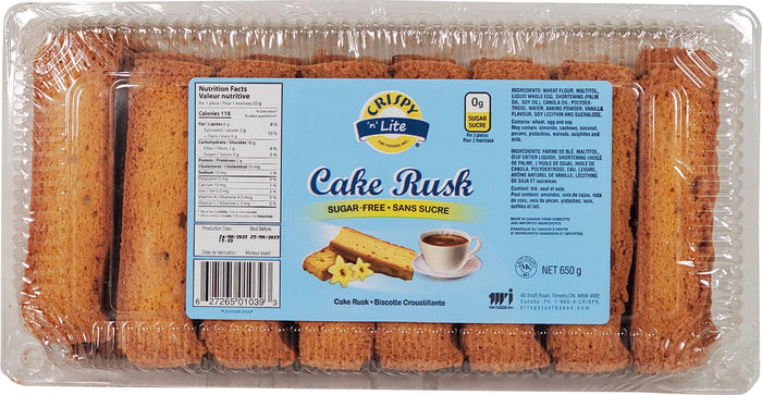 Crispy - Cake Rusk - Sugar Free