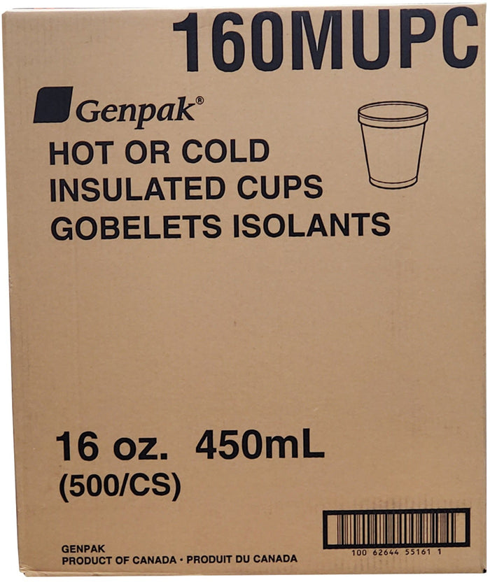 Genpak - 16oz Foam Glass - 160M