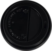 CLR - Eco-Craze - Black Dome Lids for 8oz Hot Cup