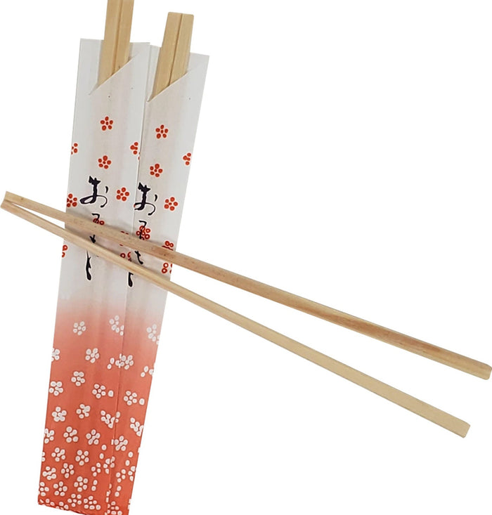 R & H Wooden Twin Chopsticks - Ind. Wrapped