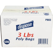 Dispose - Poly Bags - 3 lb
